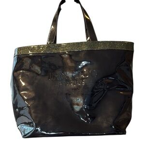 Jimmy Choo Parfums Women's Black Large Tote‎ Bag Travel Overnight Shopper XL